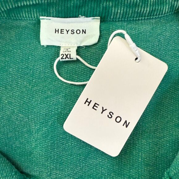 HEYSON Kelly Green Corduroy Button Down Dress, NEW! Size 2XL - Picture 6 of 9